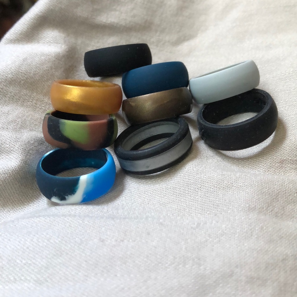 New Silicone Men’s Wedding Rings size 10